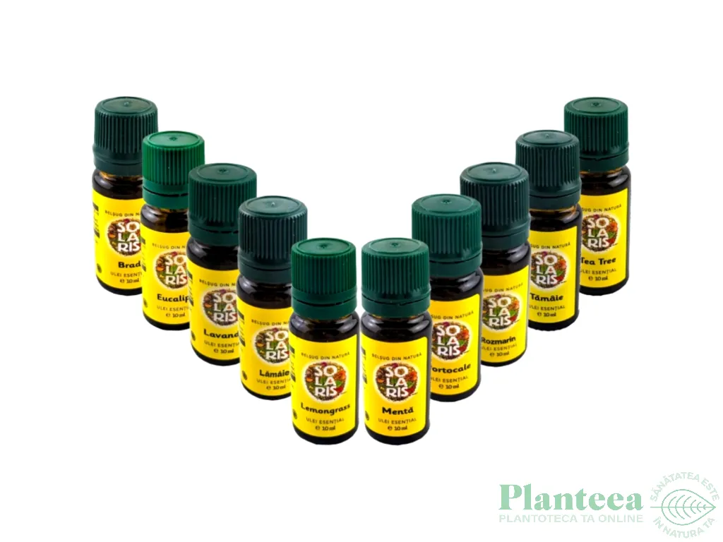 Kit 10 uleiuri esentiale Rasfat pentru Familie 10x10ml - SOLARIS