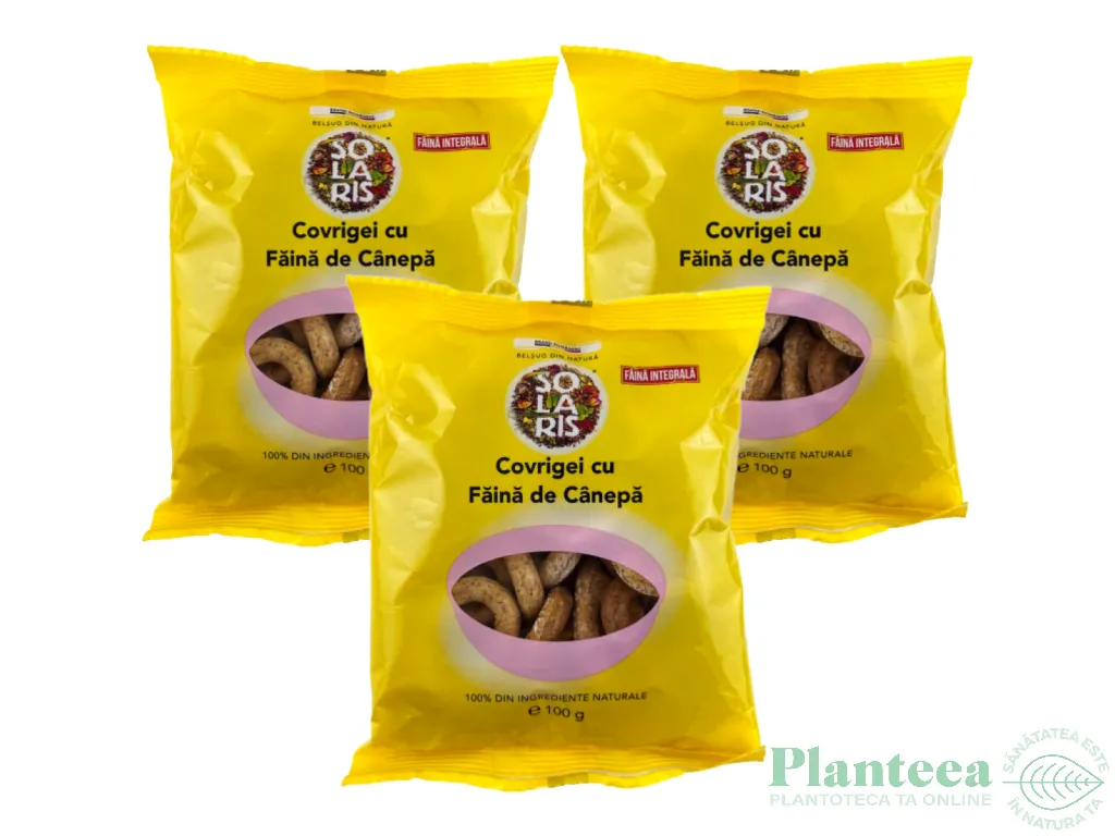 Set Covrigei integrali canepa 3x100g - SOLARIS