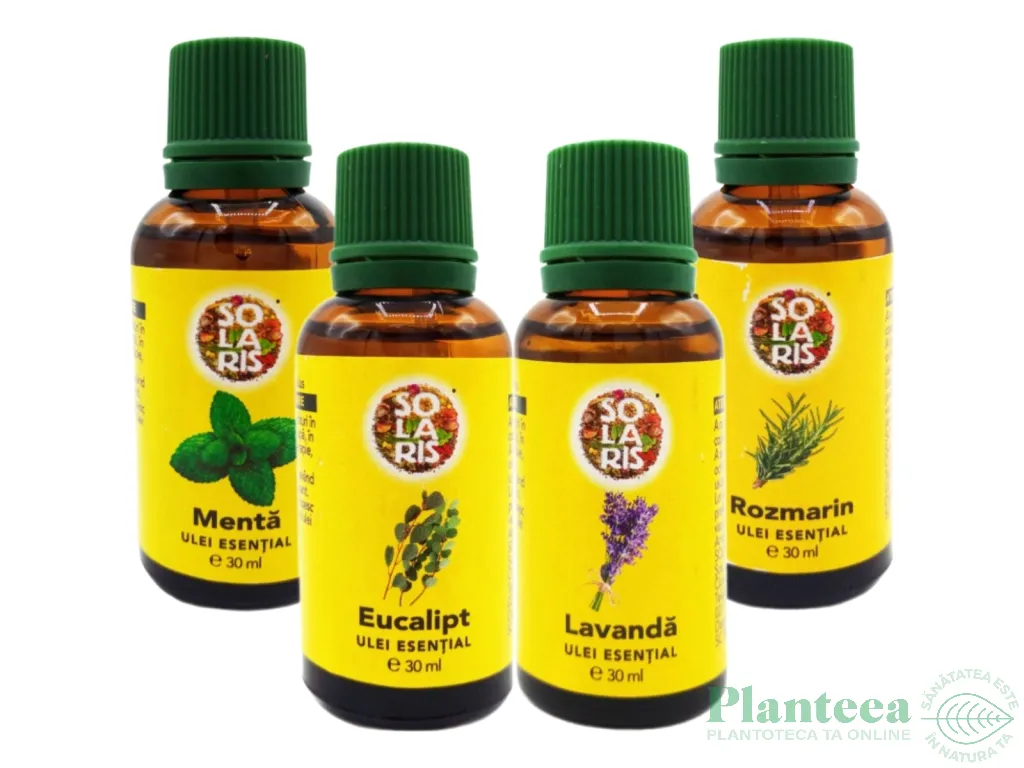 Kit 4 uleiuri esentiale Colectia BestSeller 4x30ml - SOLARIS PLANT