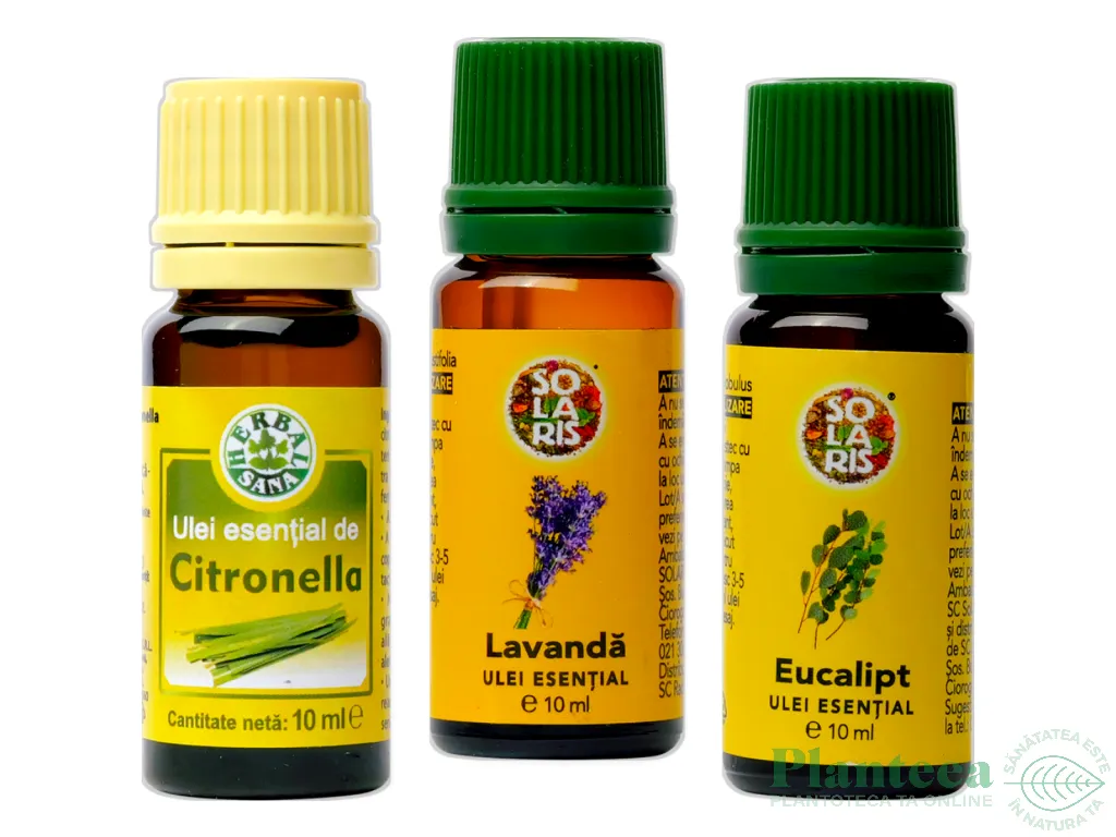 Kit 3 uleiuri esentiale Repelente contra Insectelor 3x10ml - SOLARIS
