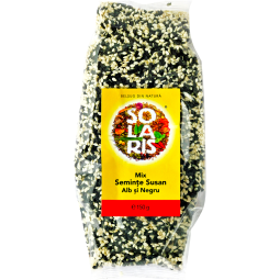 Seminte susan mix alb negru decorticat 150g - SOLARIS