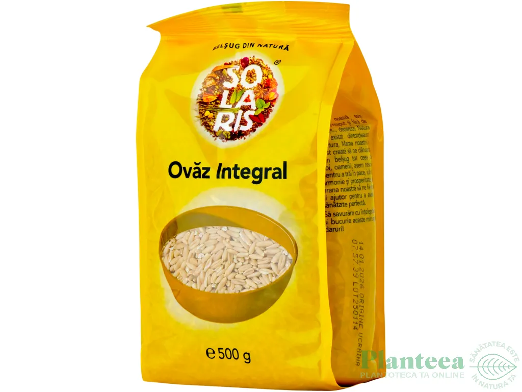 Ovaz integral boabe 500g - SOLARIS