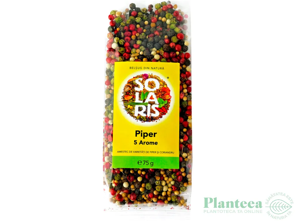 Condiment piper varietati boabe 75g - SOLARIS