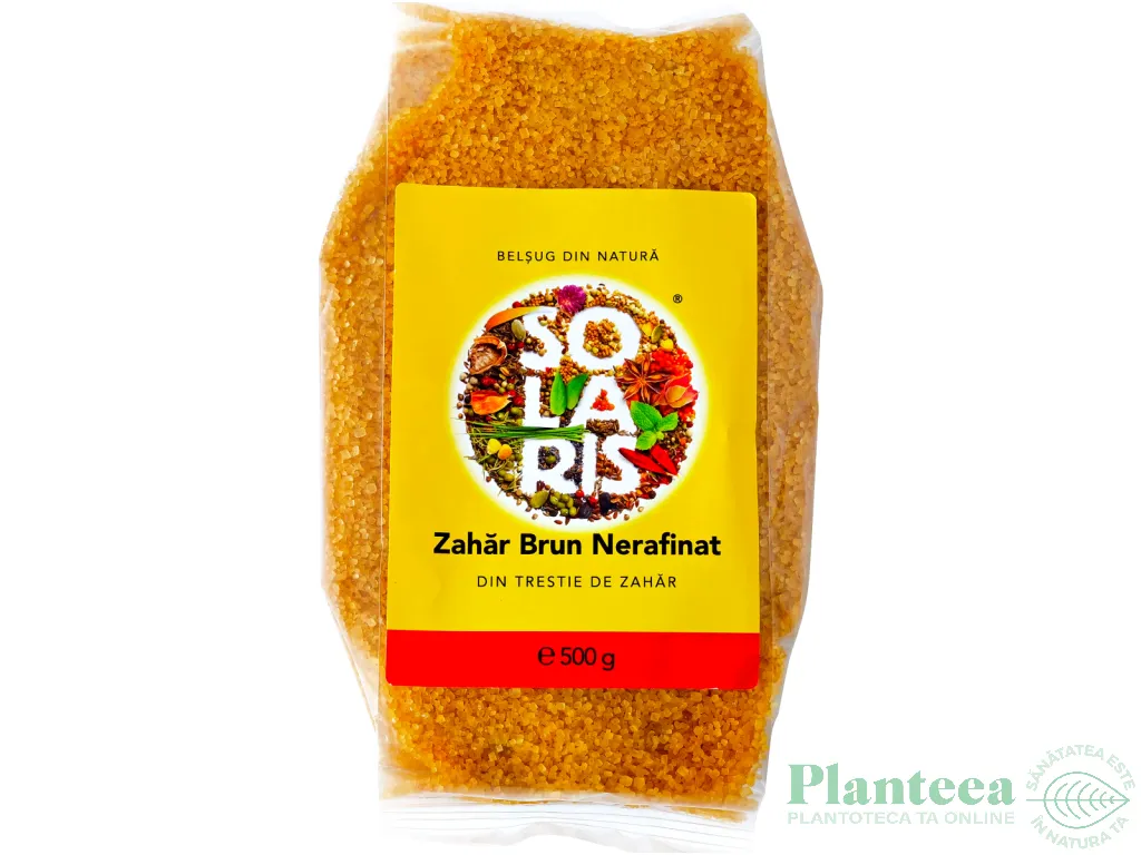 Zahar brut trestie nerafinat 500g - SOLARIS