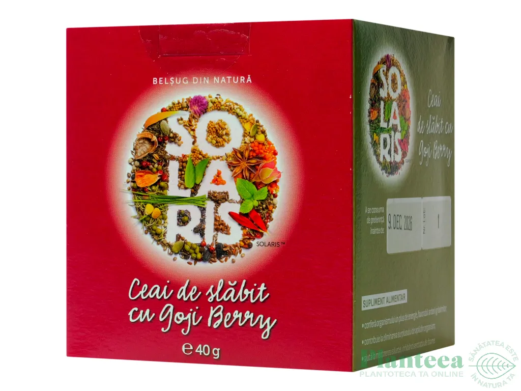 Ceai slabit goji berry 20dz - SOLARIS