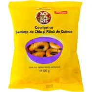 Covrigei integrali seminte chia quinoa 100g - SOLARIS