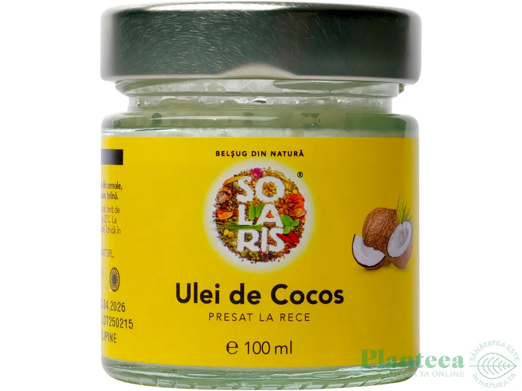 Ulei cocos presat rece 100ml - SOLARIS