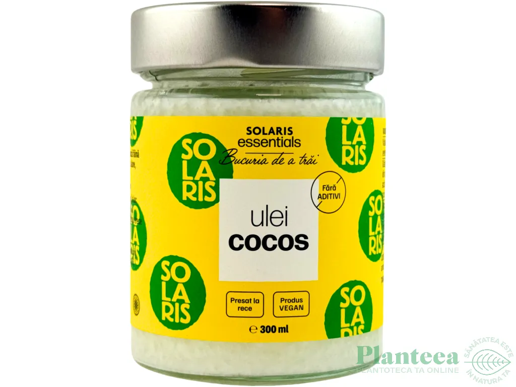 Ulei cocos presat rece 300ml - SOLARIS