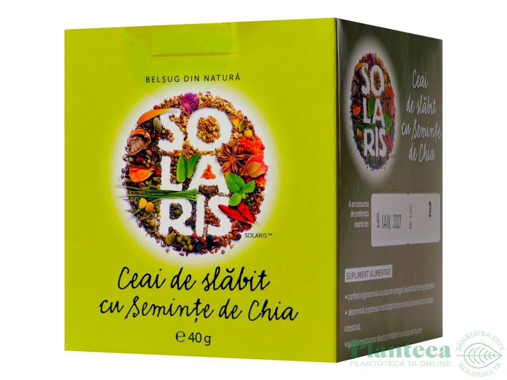 Ceai slabit seminte chia 20dz - SOLARIS