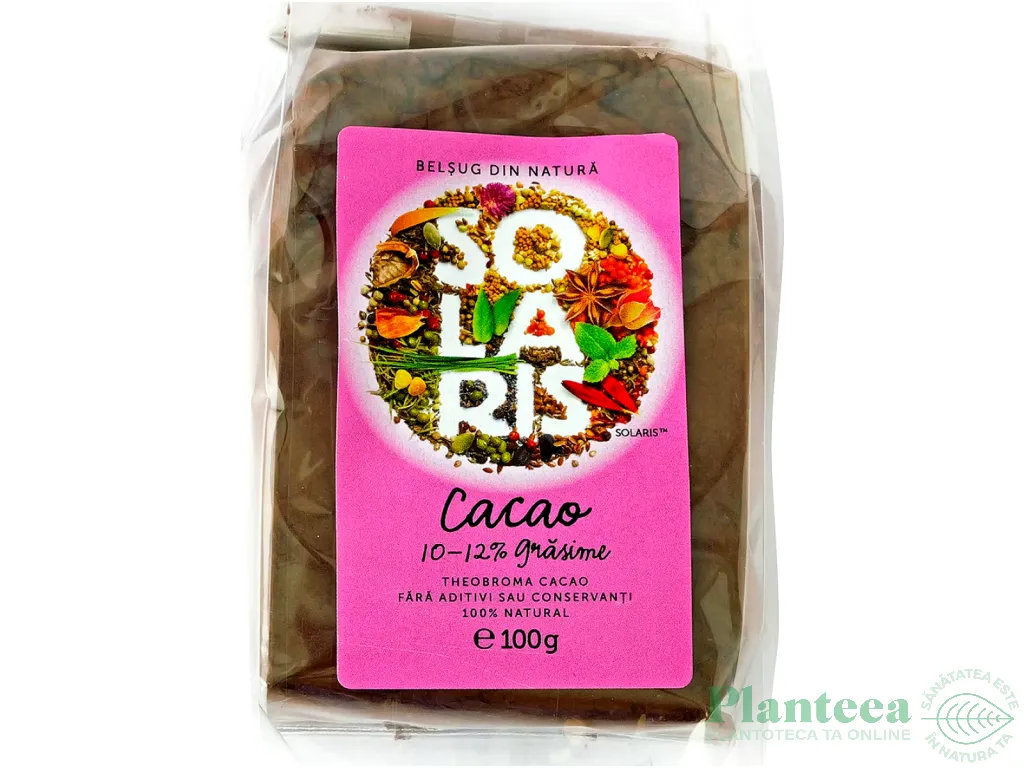Cacao pulbere 12%grasime 100g - SOLARIS
