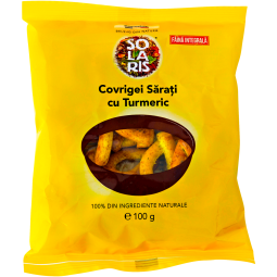 Covrigei integrali sarati turmeric 100g - SOLARIS