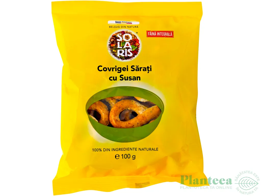 Covrigei integrali sarati susan 100g - SOLARIS