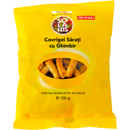 Covrigei integrali sarati ghimbir 100g - SOLARIS