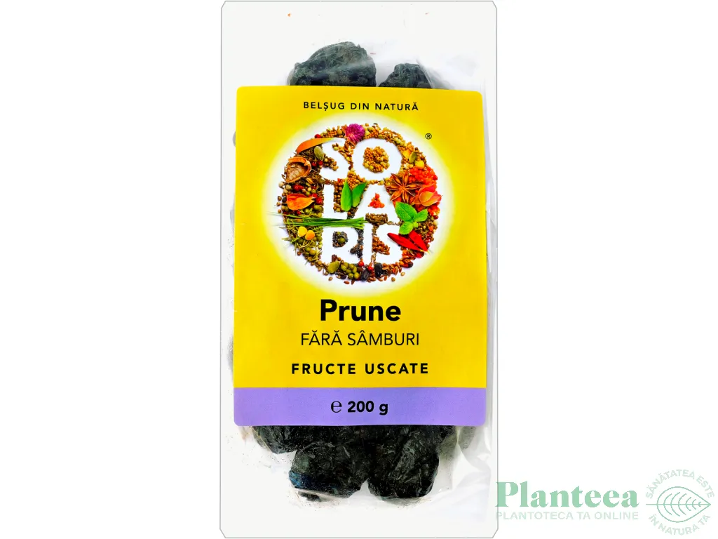 Prune uscate fara samburi 200g - SOLARIS