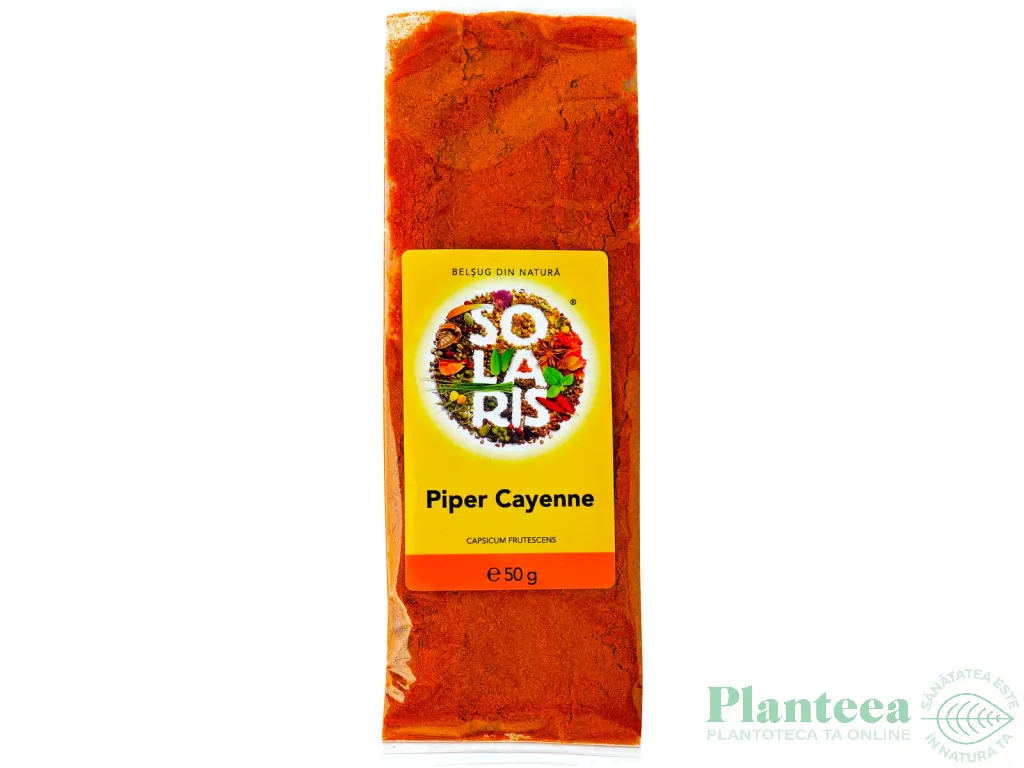 Condiment piper cayenne macinat 50g - SOLARIS