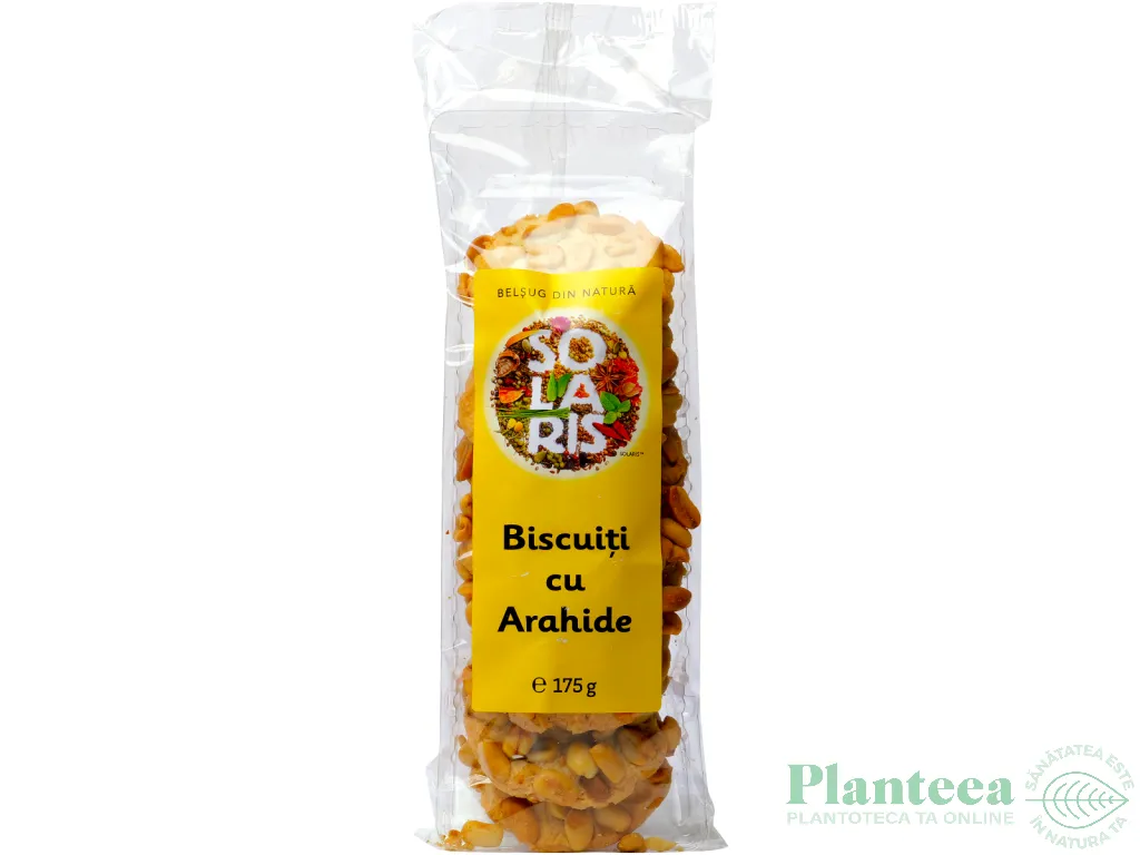 Biscuiti cu arahide intregi 175g - SOLARIS