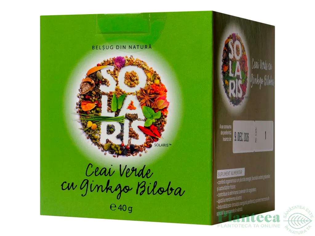 Ceai verde ginkgo biloba 20dz - SOLARIS