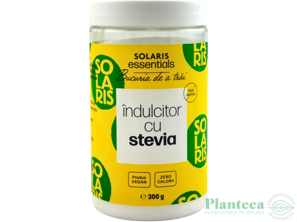 Eritritol cu stevia cristalizat indulcitor 300g - SOLARIS