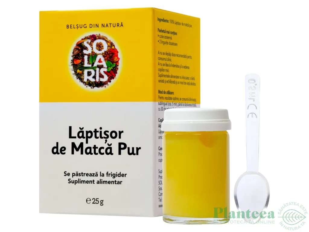 Laptisor matca pur crud 25g - SOLARIS