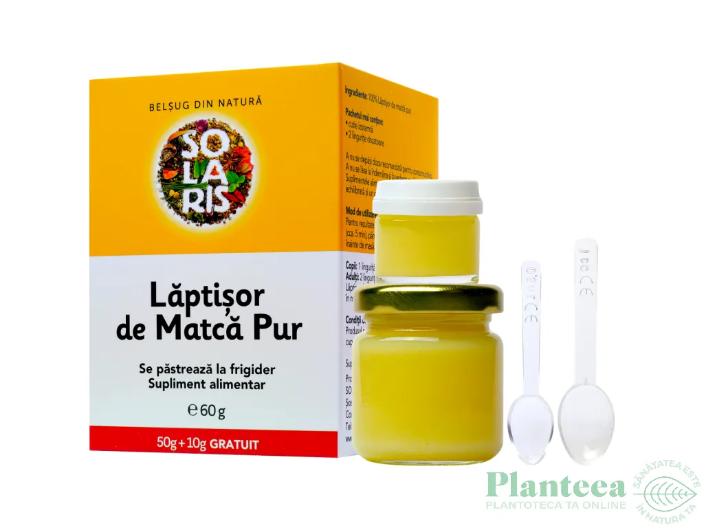 Promo Laptisor matca pur crud 50g+10g - SOLARIS
