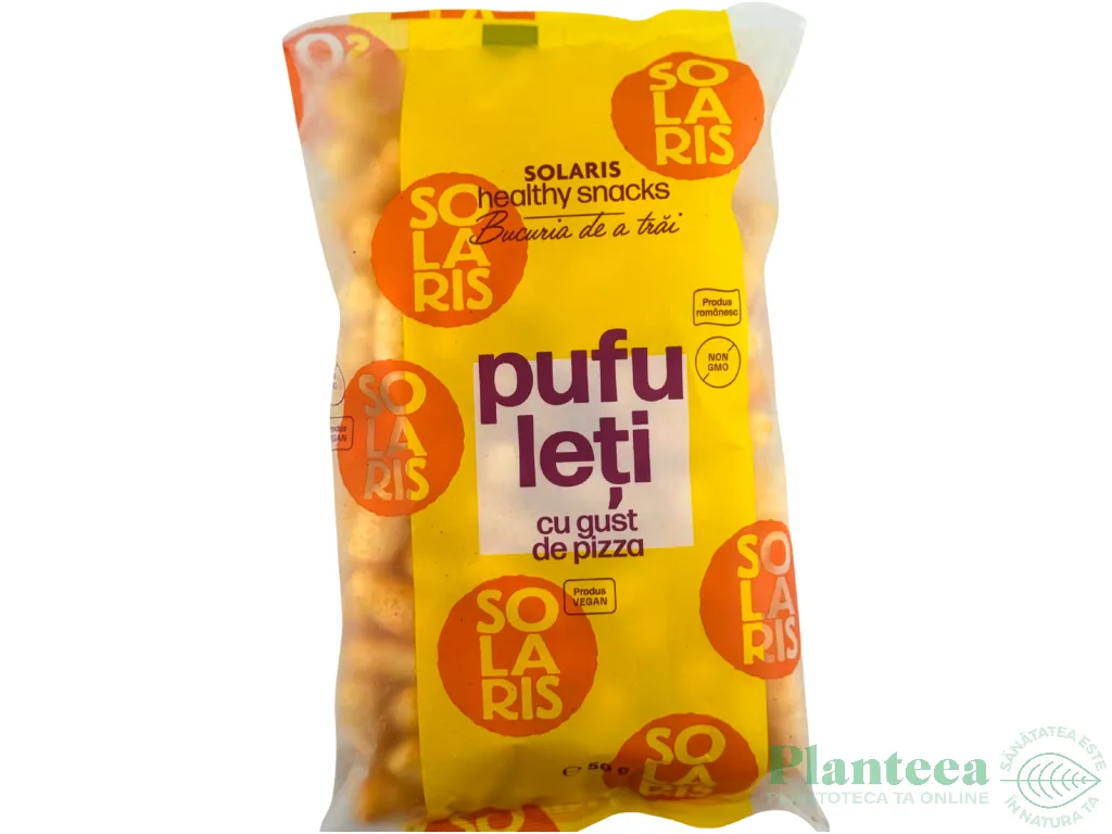 Pufuleti porumb gust pizza 50g - SOLARIS