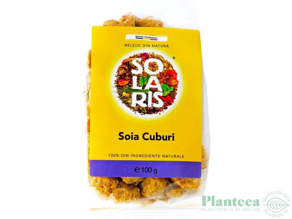 Soia texturata cuburi 100g - SOLARIS