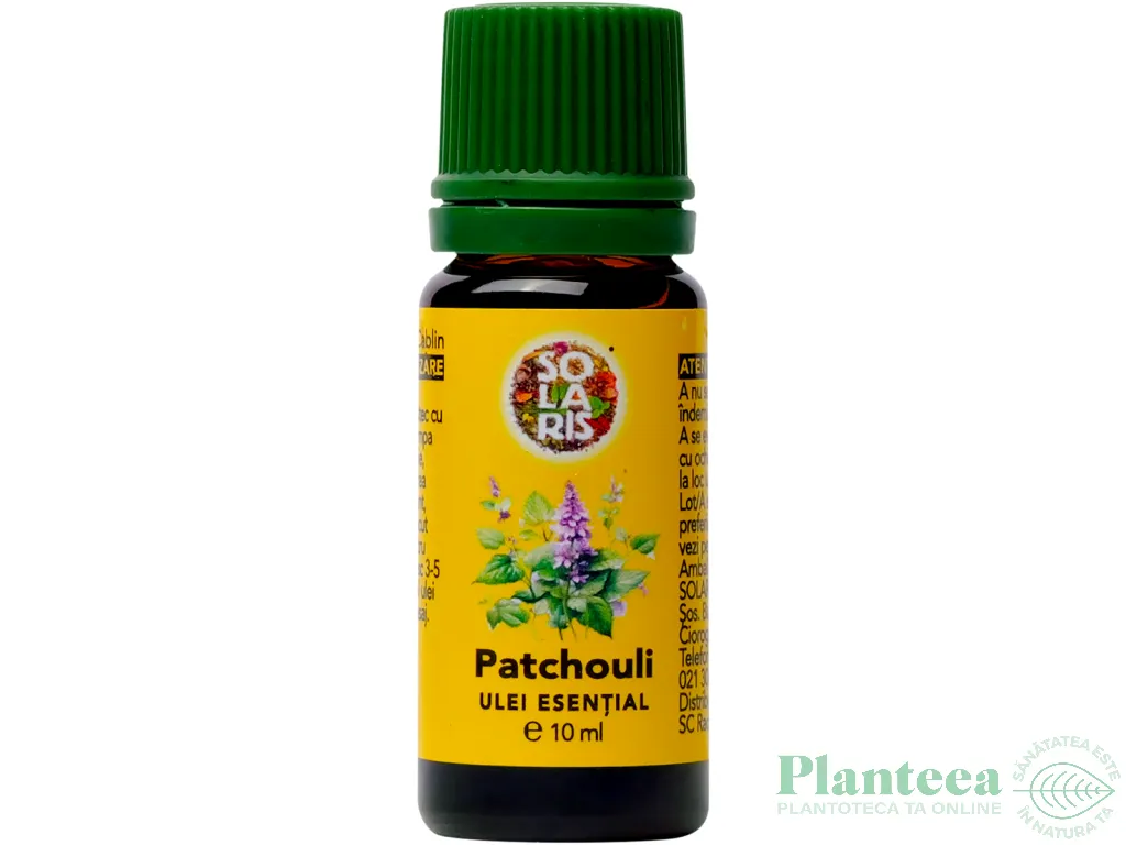 Tester ulei esential patchouli 10ml - SOLARIS