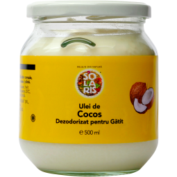 Ulei cocos dezodorizat pt gatit 500ml - SOLARIS