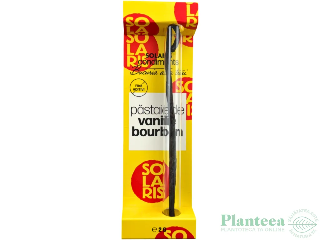 Condiment vanilie bourbon pastaie 2g - SOLARIS