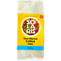 Sare mare fina celtica neiodata 500g - SOLARIS