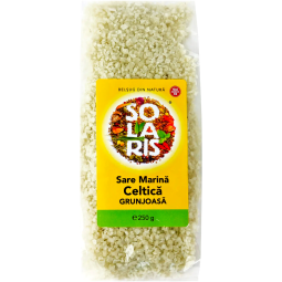 Sare mare grunjoasa celtica neiodata 250g - SOLARIS