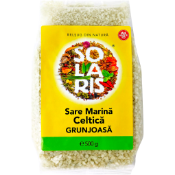 Sare mare grunjoasa celtica neiodata 500g - SOLARIS