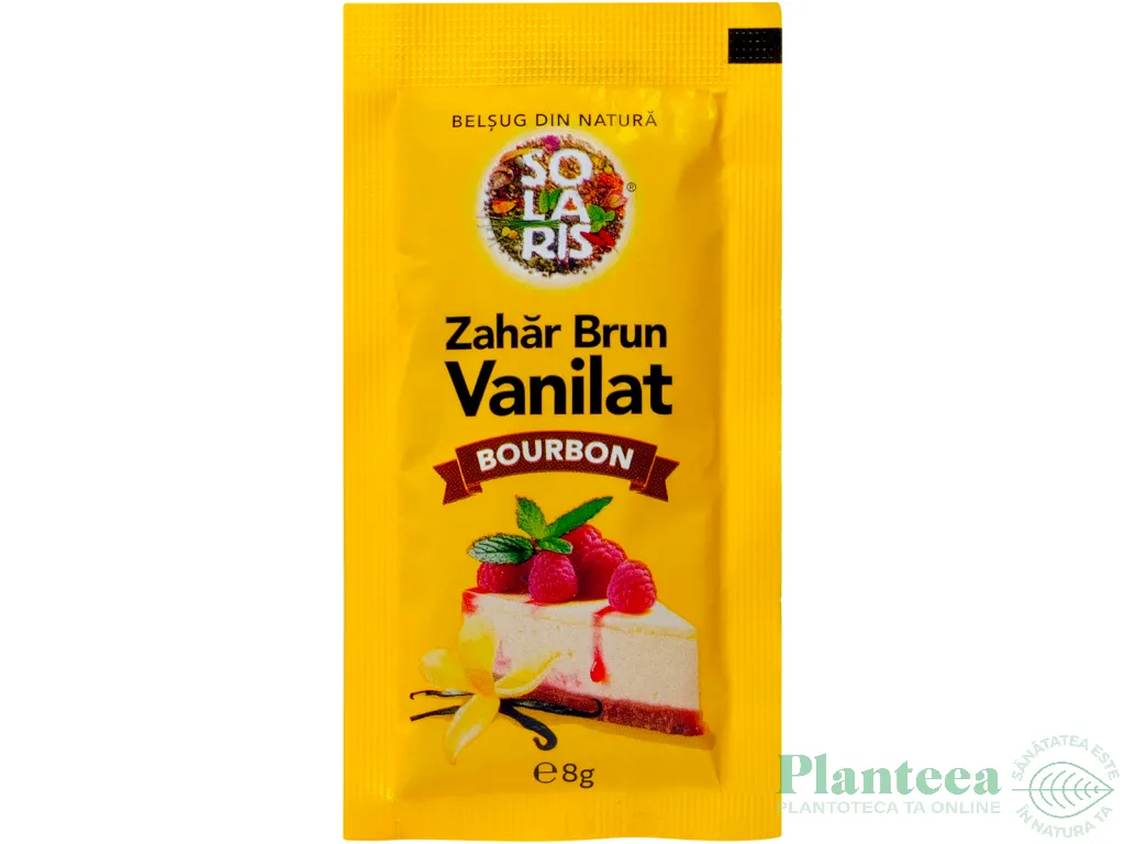 Zahar brun vanilat bourbon 8g - SOLARIS