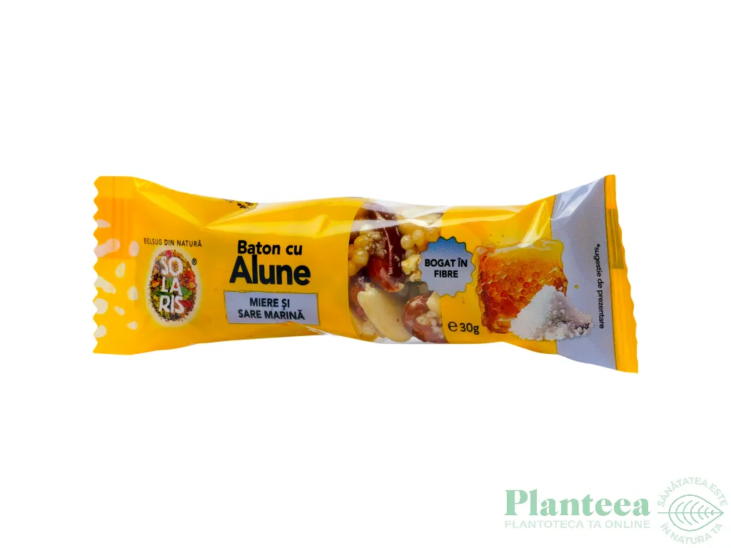 Baton alune miere sare marina 30g - SOLARIS
