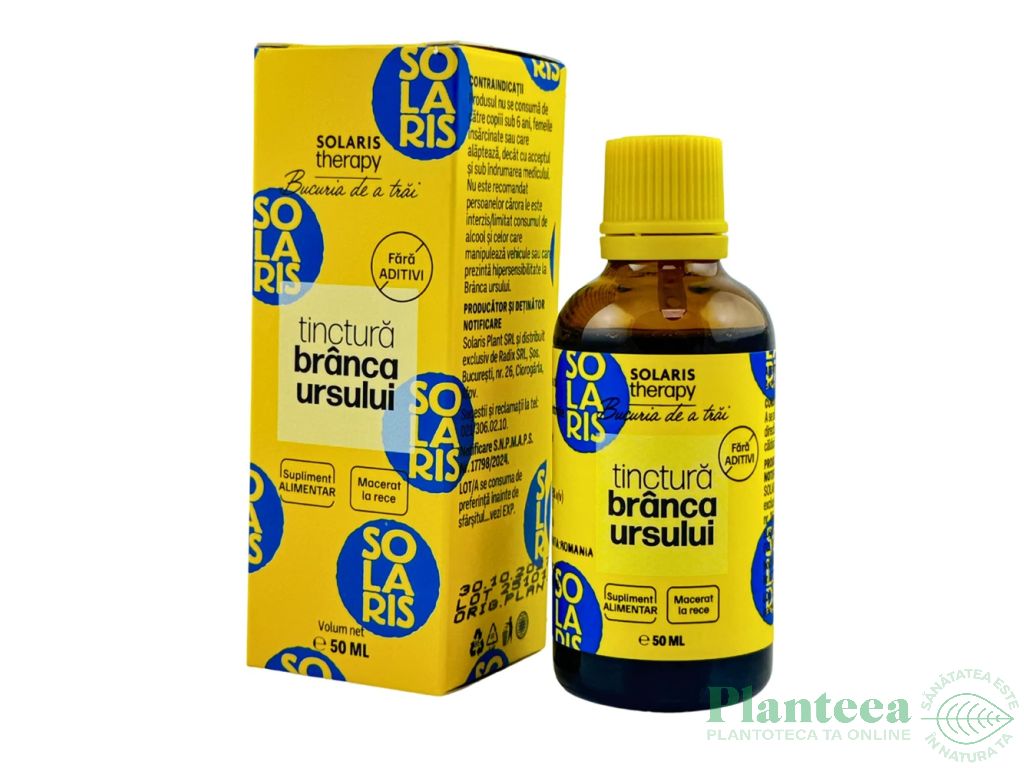 Tinctura branca ursului 50ml - SOLARIS THERAPY