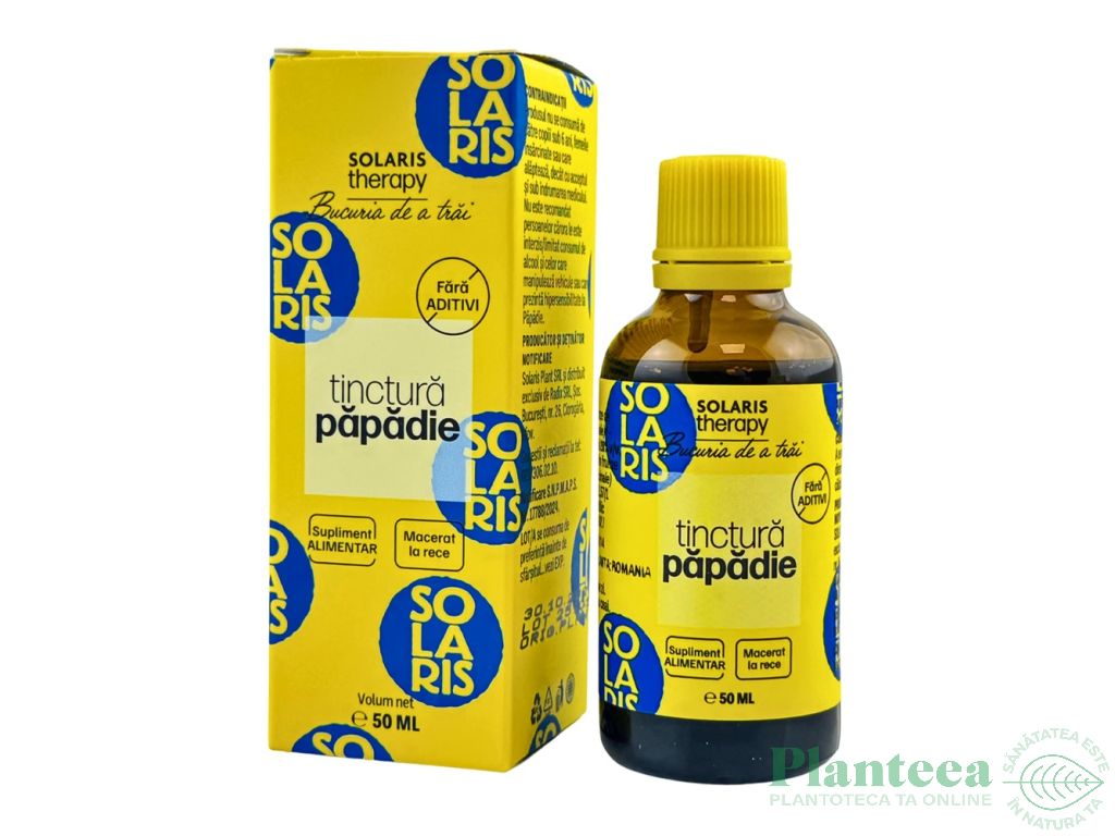 Tinctura papadie 50ml - SOLARIS THERAPY