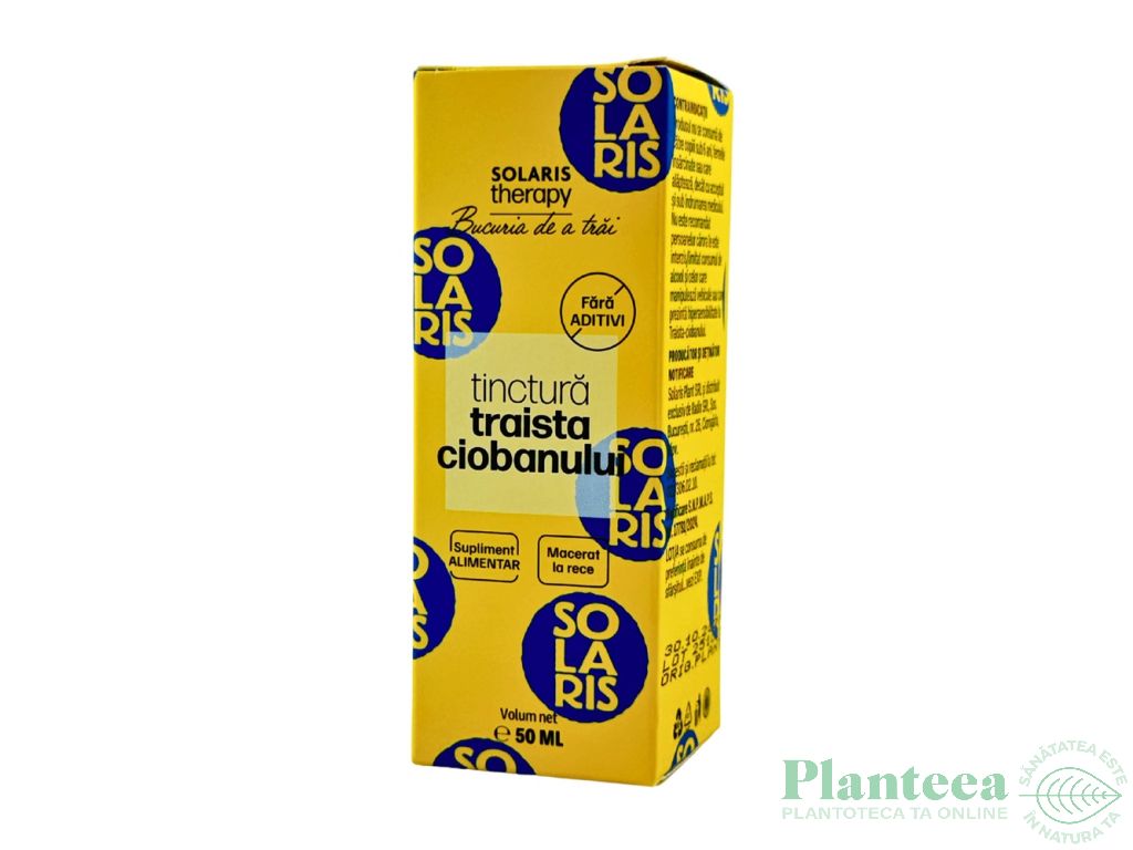 Tinctura traista ciobanului 50ml - SOLARIS THERAPY