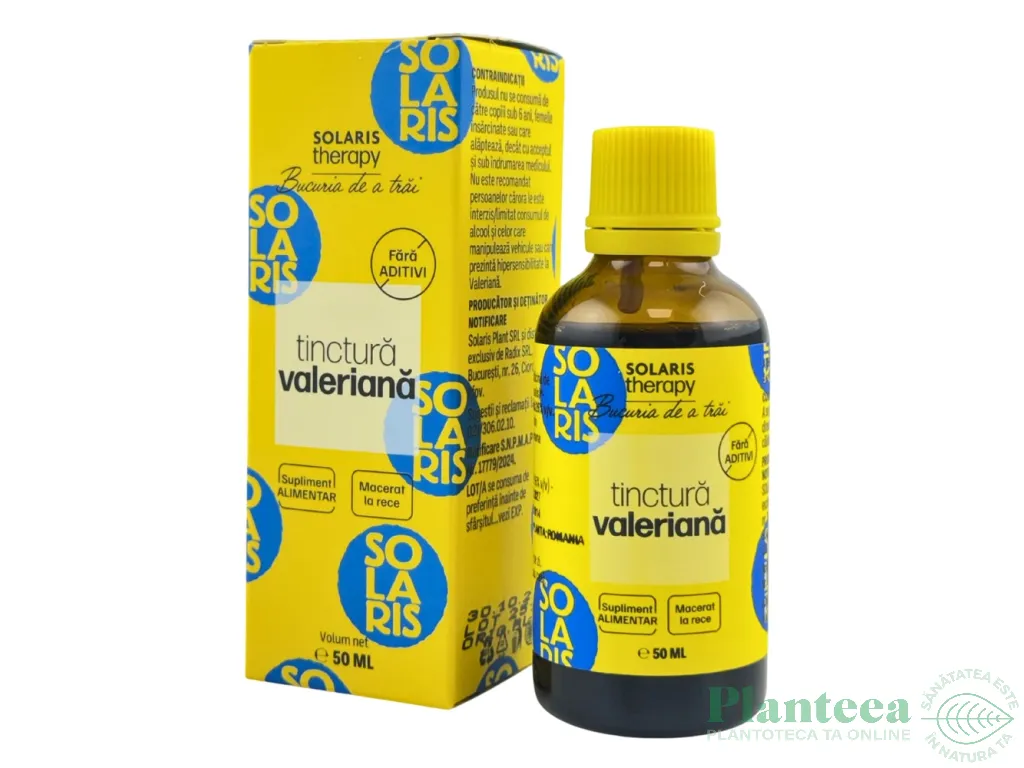 Tinctura valeriana 50ml - SOLARIS THERAPY