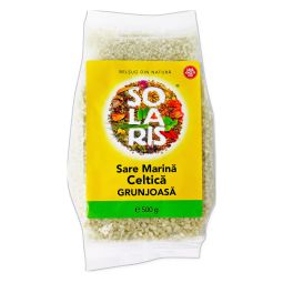 Sare mare grunjoasa celtica neiodata 500g - SOLARIS