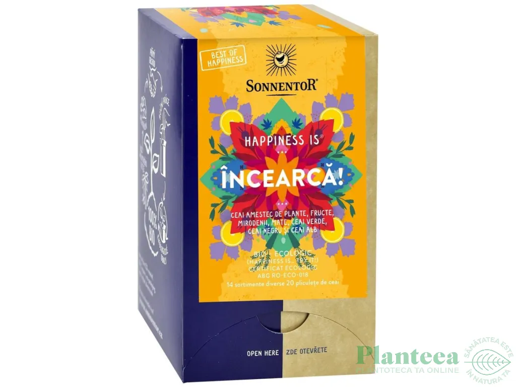 Pachet Display Ceai Happiness eco Is 42b x 18dz - SONNENTOR