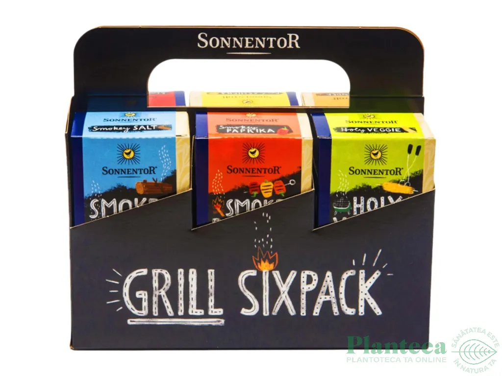 Pachet Mirodenii amestec pt BBQ Six Pack eco 395g - SONNENTOR