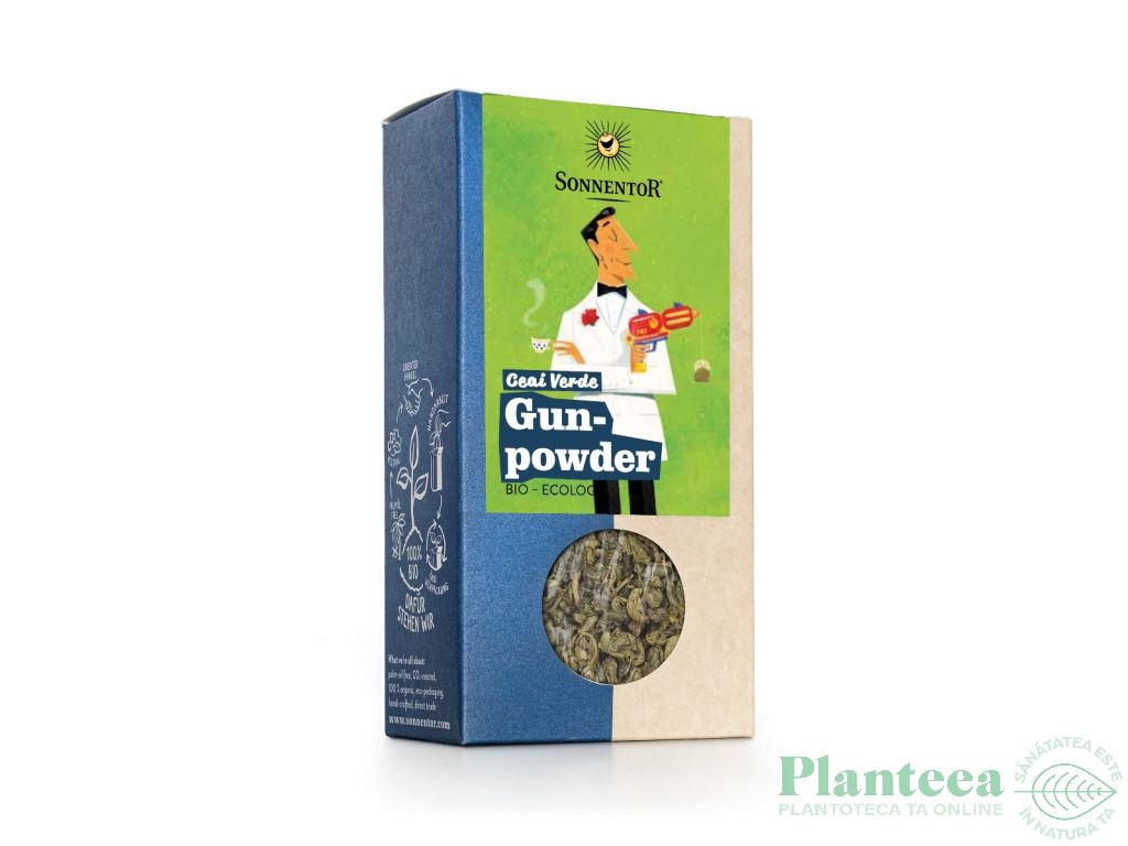Ceai verde gunpowder eco 100g - SONNENTOR