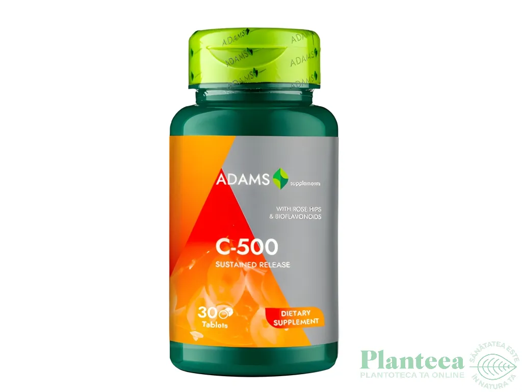 Vitamina C 500mg macese bioflavonoide 30cp - ADAMS SUPPLEMENTS