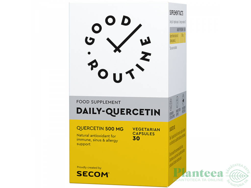 Daily Quercetin 500mg 30cps - GOOD ROUTINE