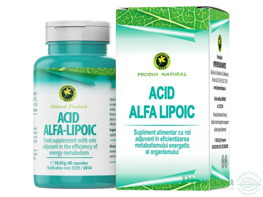 Acid alfa lipoic 60cps - HYPERICUM