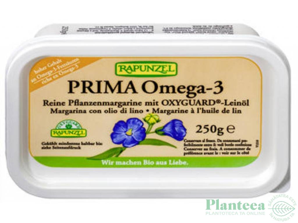 Margarina omega3 ulei in Prima eco 250g - RAPUNZEL