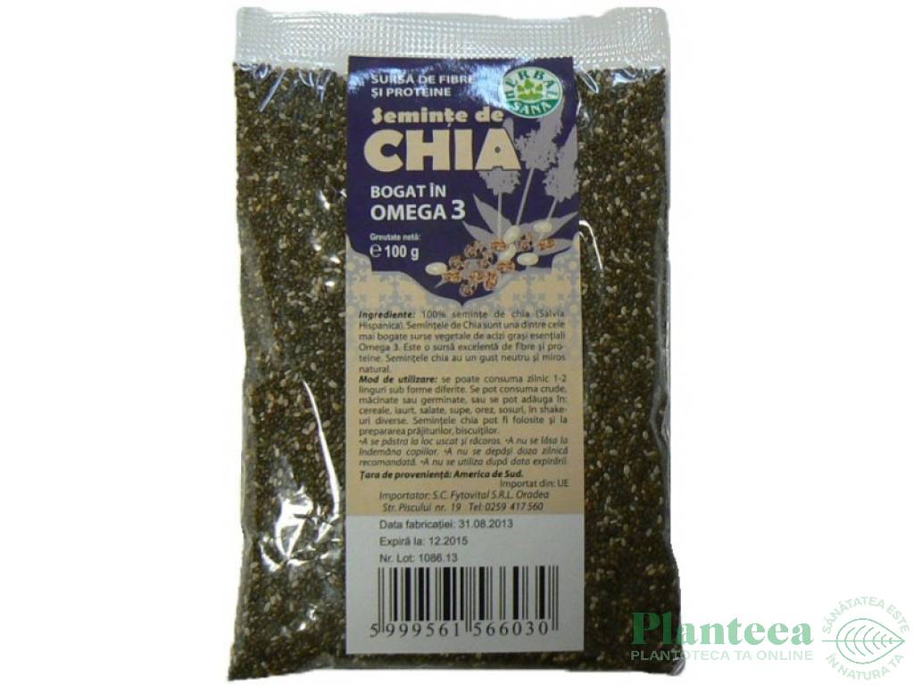 Seminte chia 100g - HERBAL SANA