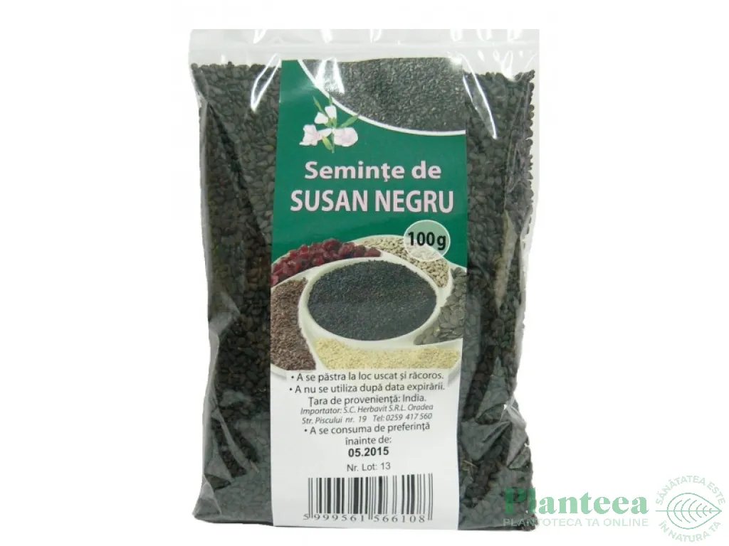 Seminte susan negru 100g - HERBAL SANA