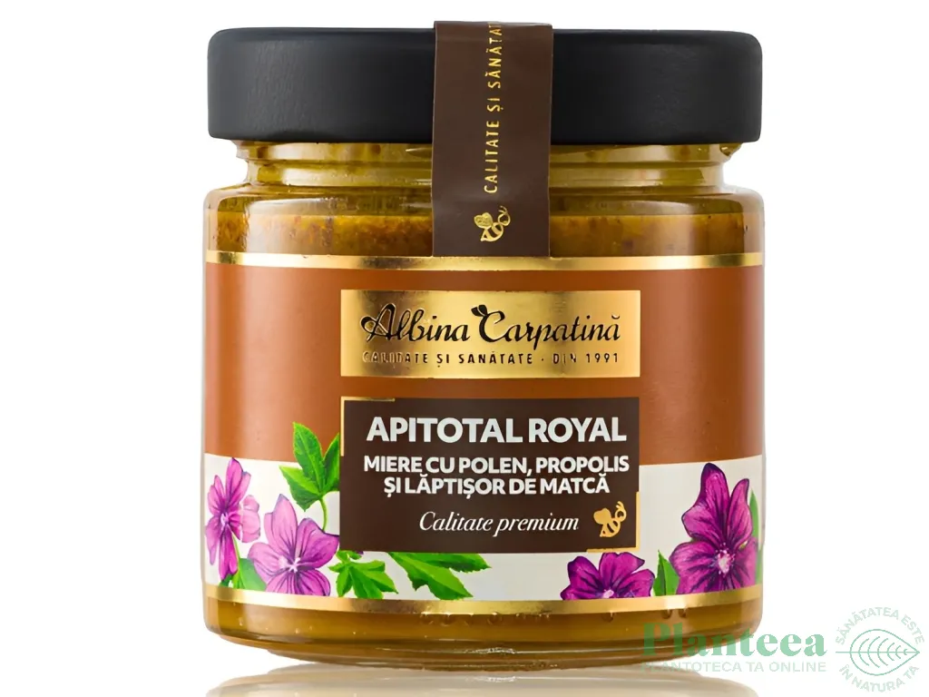 Miere cu polen propolis laptisor matca ApiTotal Royal 270g - ALBINA CARPATINA