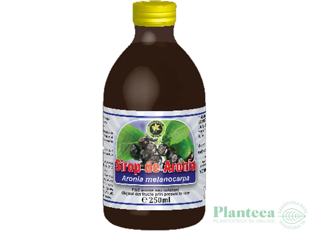 Sirop aronia cu zahar invertit 250ml - HYPERICUM